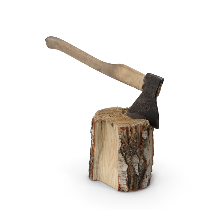 Axe On Stump