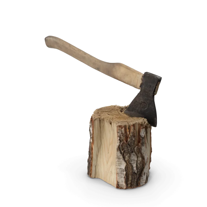 Axe On Stump